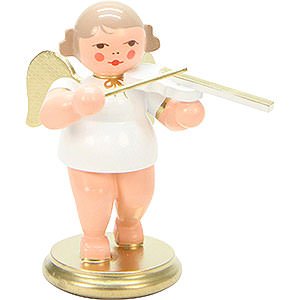 Angels Orchestra white & gold (Ulbricht) Angel White/Gold with Violin - 6,0 cm / 2 inch