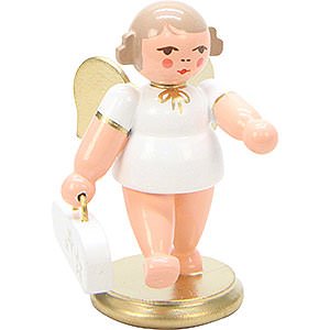 Angels Orchestra white & gold (Ulbricht) Angel White/Gold with Violin Case - 6 cm / 2 inch