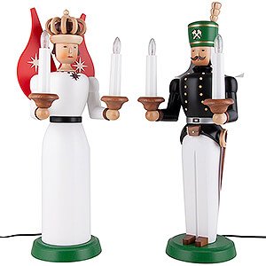  Angel and Miner - Electr. 120 V, Colored - 40 cm / 16 inch