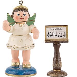 Angels Orchestra (Hubrig) Angel as a Conductor with Music Stand - 6 cm / 2.4 inch