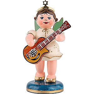 Angels Orchestra (Hubrig) Angel with Acoustic Guitar - 6,5 cm / 2,5 inch