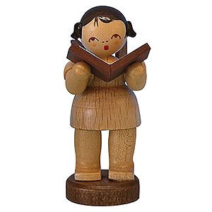 Angels Angels - natural - small Angel with Book - Natural Colors - Standing - 6 cm / 2,3 inch