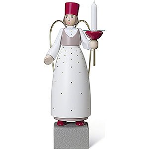 Angels Angel & Miner Angel with Candle Spout - 35 cm / 13.8 inch