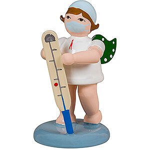 Angels Christmas Angels (Ellmann) Angel with Cap and Medical Thermometer - 6,5 cm / 2.6 inch