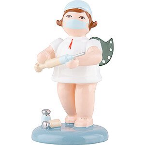 Angels Christmas Angels (Ellmann) Angel with Cap and Syringe - 6,5 cm / 2.6 inch