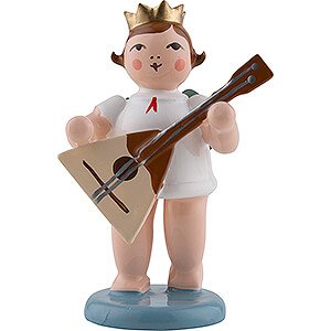 Angels Orchestra with crown (Ellmann) Angel with Crown and Balalaika - 6,5 cm / 2.6 inch