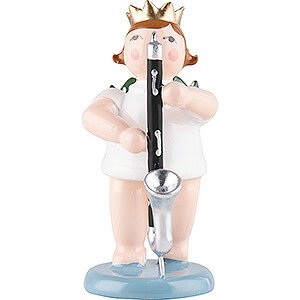 Angels Orchestra with crown (Ellmann) Angel with Crown and Bass Clarinet - 6,5 cm / 2.6 inch