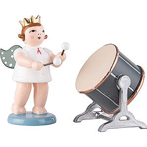 Specials Angel with Crown and Big Orchestra Drum - 6,5 cm / 2.6 inch