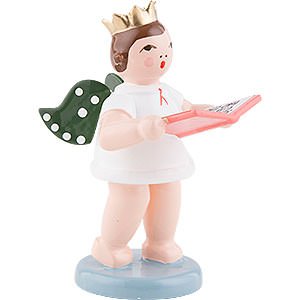 Angels Orchestra with crown (Ellmann) Angel with Crown and Book - 6,5 cm / 2.5 inch
