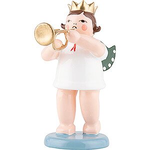 Angels Orchestra with crown (Ellmann) Angel with Crown and Cornet - 6,5 cm / 2.6 inch