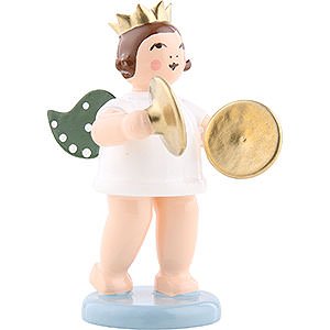 Angels Orchestra with crown (Ellmann) Angel with Crown and Cymbal - 6,5 cm / 2.5 inch