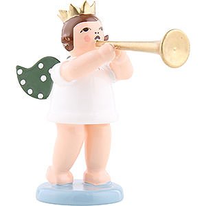 Angels Orchestra with crown (Ellmann) Angel with Crown and Fanfare - 6,5 cm / 2.5 inch