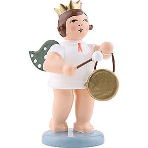 Angels Orchestra with crown (Ellmann) Angel with Crown and Gong - 6,5 cm / 2.5 inch