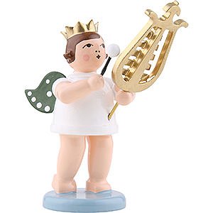 Angels Orchestra with crown (Ellmann) Angel with Crown and Lyre Bells - 6,5 cm / 2.5 inch