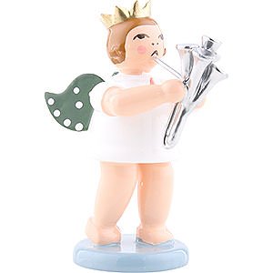 Angels Orchestra with crown (Ellmann) Angel with Crown and Martin's Horn - 6,5 cm / 2.5 inch