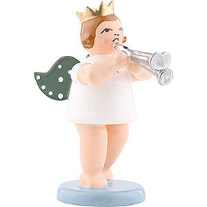 Angels Orchestra with crown (Ellmann) Angel with Crown and Martin's Trumpet - 6,5 cm / 2.5 inch