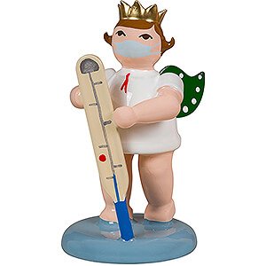 Angels Christmas Angels (Ellmann) Angel with Crown and Medical Thermometer - 6,5 cm / 2.6 inch