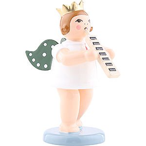 Angels Orchestra with crown (Ellmann) Angel with Crown and Melodica - 6,5 cm / 2.5 inch