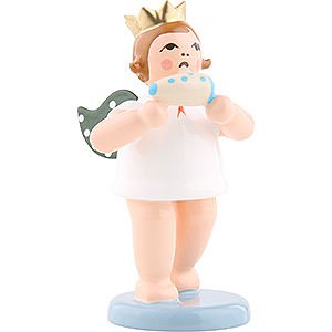 Angels Orchestra with crown (Ellmann) Angel with Crown and Ocarina - 6,5 cm / 2.5 inch