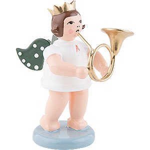 Angels Orchestra with crown (Ellmann) Angel with Crown and Russian Horn - 6,5 cm / 2.5 inch