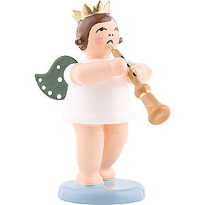 Angels Orchestra with crown (Ellmann) Angel with Crown and Shawm - 6,5 cm / 2.5 inch