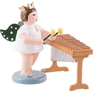 Angels Orchestra with crown (Ellmann) Angel with Crown at the Xylophone - 6,5 cm / 2.5 inch