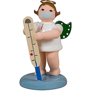 Angels Christmas Angels (Ellmann) Angel with Halo and Medical Thermometer - 6,5 cm / 2.6 inch