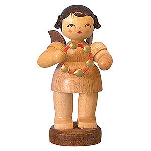 Angels Angels - natural - small Angel with Jingle Ring - Natural Colors - Standing - 6 cm / 2,3 inch