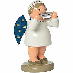 Angels Orchestra of Angels (KWO) Angel with Mouth Organ - 5 cm / 2 inch