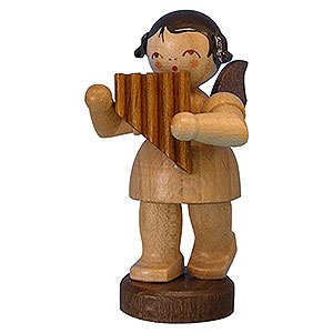 Angels Angels - natural - small Angel with Panpipe - Natural Colors - Standing - 6 cm / 2,3 inch