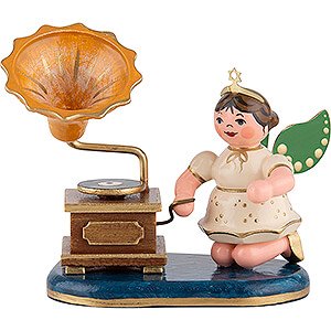 Angels Orchestra (Hubrig) Angel with Phonograph - 6,5 cm / 2 inch