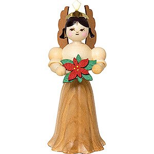 Angels Kuhnert Concert Angels Angel with Poinsettia - 7 cm / 2.8 inch