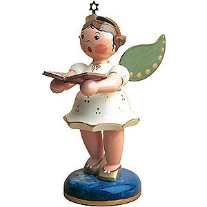 Angels Angels - white (Hubrig) Angel with Songbook - 16 cm / 6 inch