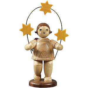 Angels Gift Angels (Ellmann) Angel with Star Arch, Natural - 6,5 cm / 2.6 inch