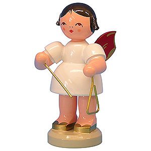 Angels Angels - red wings - large Angel with Triangle - Red Wings - Standing - 9,5 cm / 3,7 inch