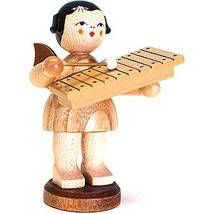 Angels Angels - natural - large Angel with Xylophone - Natural Colors - 9,5 cm / 3.7 inch