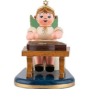 Angels Orchestra (Hubrig) Angel with Zither - 6,5 cm / 2,5 inch