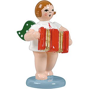 Angels Orchestra (Ellmann) Angel without Crown with Accordion - 6,5 cm / 2.5 inch