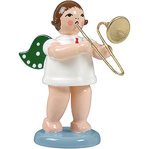 Angels Orchestra (Ellmann) Angel without Crown with Trombone - 6,5 cm / 2.5 inch