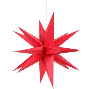 Advent Stars and Moravian Christmas Stars Annaberg Folded Stars Annaberg Folded Star for Indoor Red - 35 cm / 13.8 inch
