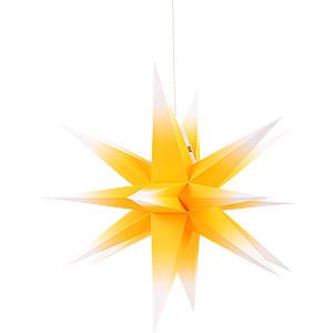 Advent Stars and Moravian Christmas Stars Annaberg Folded Stars Annaberg Folded Star for Indoor Yellow-White - 35 cm / 13.8 inch