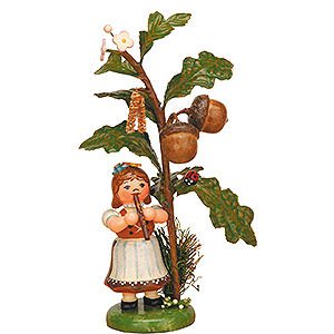 Small Figures & Ornaments Hubrig Autumn Kids Autumn Child Acorn - 13 cm / 5 inch