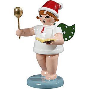 Angels Baker Angels (Ellmann) Baker Angel with Hat, Spoon and Cook Book - 6,5 cm / 2.5 inch
