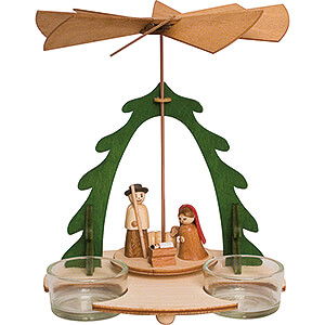 Weihnachtspyramiden 1-stckige Pyramiden Bastelset 1-stckige Pyramide mit Krippefiguren - 18 cm