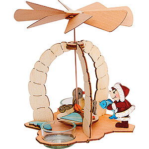 Weihnachtspyramiden 1-stckige Pyramiden Bastelset 1-stckige Pyramide mit Pinguinen - 18 cm
