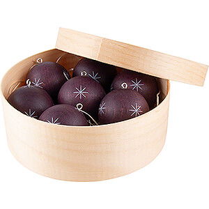 Tree ornaments Misc. Tree Ornaments Baubles in Wood Chip Box - berry - 13 cm / 5.1 inch