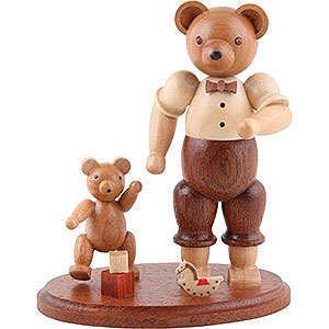 Small Figures & Ornaments Müller Kleinkunst Bears Bear Father with Child - 10 cm / 4 inch