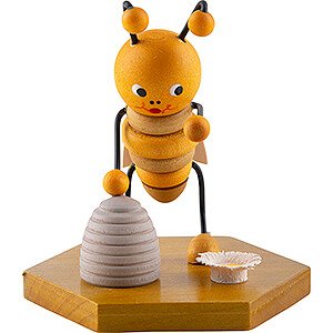 Small Figures & Ornaments Zenker Bee Family Bee with Beehive - 8 cm / 3.1 inch