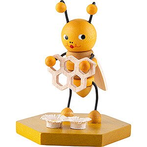 Small Figures & Ornaments Zenker Bee Family Bee with Honeycomb - 8 cm / 3.1 inch