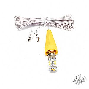 Adventssterne und Weihnachtssterne Ersatzteile Beleuchtung fr A1e komplett mit Kappe gelb